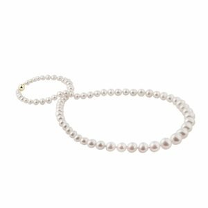Kónický perlový náhrdelník se zlatým zapínáním KLENOTA