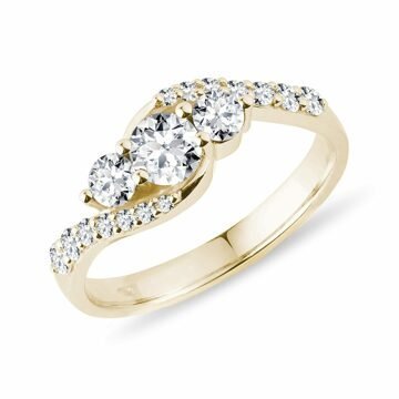 Briliantový prsten ze zlata KLENOTA