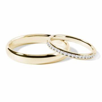Zlatá sada snubních prstenů KLENOTA
