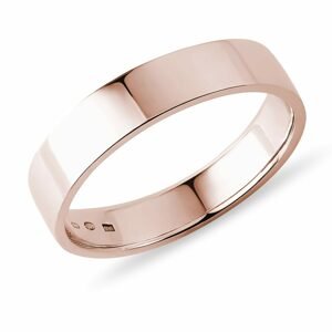 Klasický pánský snubní prsten z růžového zlata KLENOTA