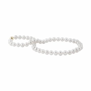 Elegantní perlový náhrdelník se zlatým zapínáním KLENOTA