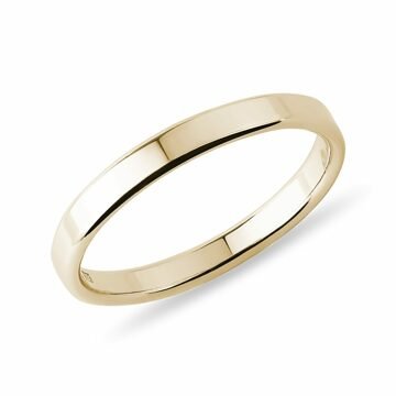 Pánský snubní prsten ze žlutého 14k zlata KLENOTA