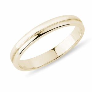 Snubní prsten pro muže ze žlutého zlata KLENOTA
