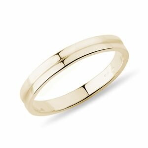 Snubní prsten pro ženy ze žlutého zlata KLENOTA