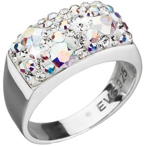 Stříbrný prsten s krystaly Swarovski ab efekt 35014.2 AB 54,Stříbrný prsten s krystaly Swarovski ab efekt 35014.2 AB 54
