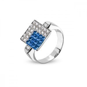 Prsten modrý se Swarovski Elements Kingdom PFM6CSA Sapphire 54,Prsten modrý se Swarovski Elements Kingdom PFM6CSA Sapphire 54