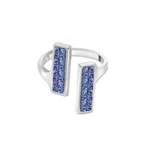 Prsten modrý se Swarovski Elements Glow PFMP1SA Sapphire 54 - 56 (M/L),Prsten modrý se Swarovski Elements Glow PFMP1SA Sapphire 54 - 56 (M/L)