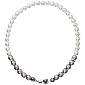 Perlový náhrdelník šedý 32043.3 White - grey,Perlový náhrdelník šedý 32043.3 White - grey