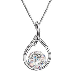 Stříbrný náhrdelník se Swarovski krystaly měnivá kapka 32075.2 AB,Stříbrný náhrdelník se Swarovski krystaly měnivá kapka 32075.2 AB
