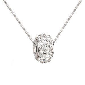 Stříbrný náhrdelník s křišťály Preciosa bílý 32081.1,Stříbrný náhrdelník s křišťály Preciosa bílý 32081.1