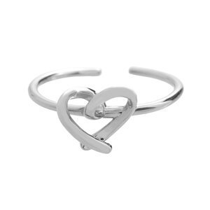 Stříbrný prsten s motivem nepravidelného srdce,Stříbrný prsten s motivem nepravidelného srdce