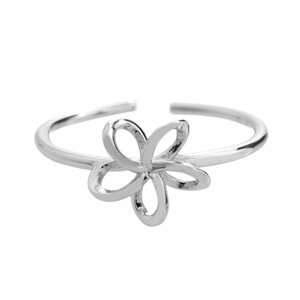 Stříbrný prsten s motivem květiny,Stříbrný prsten s motivem květiny