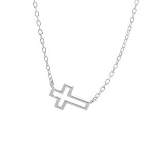 Stříbrný náhrdelník s motivem kříže,Stříbrný náhrdelník s motivem kříže