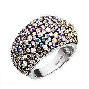 Stříbrný prsten s krystaly Swarovski mix barev měsíční 35028.3 Moonlight 58,Stříbrný prsten s krystaly Swarovski mix barev měsíční 35028.3 Moonlight 5