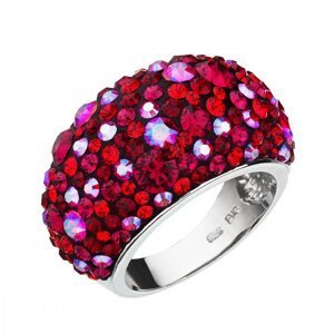Stříbrný prsten s krystaly Swarovski červený 35028.3 Cherry 53,Stříbrný prsten s krystaly Swarovski červený 35028.3 Cherry 53