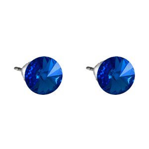 Náušnice tmavě modré Rivoli se Swarovski Elements Sapphire 8 mm,Náušnice tmavě modré Rivoli se Swarovski Elements Sapphire 8 mm