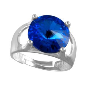 Prsten se Swarovski Elements Rivoli Sapphire 12 mm,Prsten se Swarovski Elements Rivoli Sapphire 12 mm