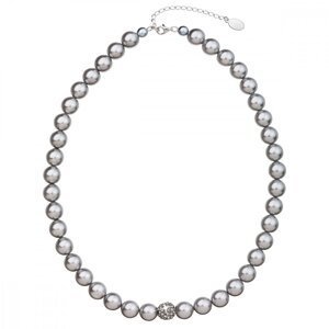 Náhrdelník šedá perla se Swarovski Elements 32011.3 Light Grey,Náhrdelník šedá perla se Swarovski Elements 32011.3 Light Grey