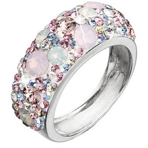Stříbrný prsten s krystaly Swarovski růžový 35031.3 Magic Rose 58,Stříbrný prsten s krystaly Swarovski růžový 35031.3 Magic Rose 58
