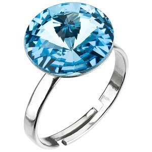Prsten světle modrý Rivoli se Swarovski Elements Aqua 12 mm,Prsten světle modrý Rivoli se Swarovski Elements Aqua 12 mm