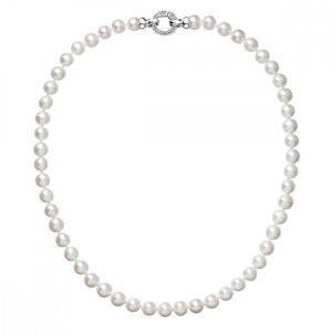 Perlový náhrdelník z pravých říčních perel bílý 22003.1,Perlový náhrdelník z pravých říčních perel bílý 22003.1