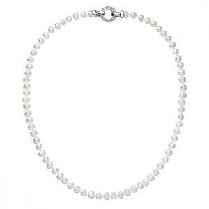Perlový náhrdelník z pravých říčních perel bílý 22001.1,Perlový náhrdelník z pravých říčních perel bílý 22001.1