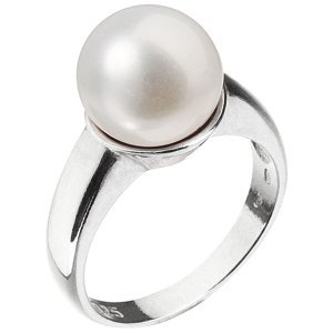 Stříbrný prsten s bílou říční perlou 25001.1 52,Stříbrný prsten s bílou říční perlou 25001.1 52