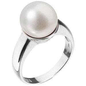 Stříbrný prsten s bílou říční perlou 25001.1 56,Stříbrný prsten s bílou říční perlou 25001.1 56