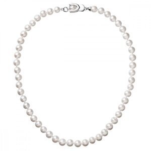Perlový náhrdelník z pravých říčních perel bílý 22007.1,Perlový náhrdelník z pravých říčních perel bílý 22007.1