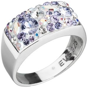 Stříbrný prsten s krystaly Swarovski fialový 35014.3 Violet 52,Stříbrný prsten s krystaly Swarovski fialový 35014.3 Violet 52