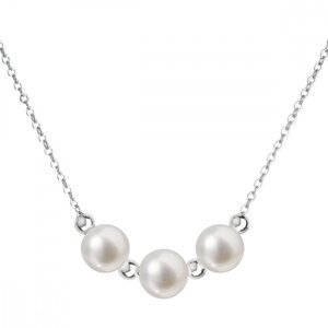 Perlový náhrdelník z pravých říčních perel bílý 22017.1,Perlový náhrdelník z pravých říčních perel bílý 22017.1