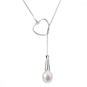 Perlový náhrdelník z pravých říčních perel bílý 22026.1,Perlový náhrdelník z pravých říčních perel bílý 22026.1