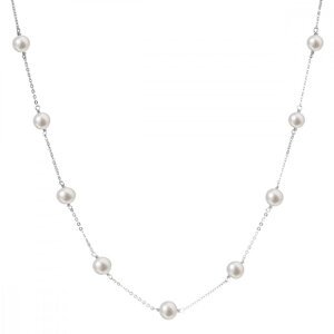 Perlový náhrdelník z pravých říčních perel bílý 22013.1,Perlový náhrdelník z pravých říčních perel bílý 22013.1