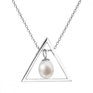 Perlový náhrdelník z pravých říčních perel bílý 22024.1,Perlový náhrdelník z pravých říčních perel bílý 22024.1
