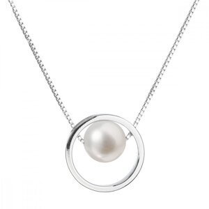 Perlový náhrdelník z pravých říčních perel bílý 22025.1,Perlový náhrdelník z pravých říčních perel bílý 22025.1