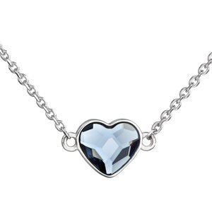Stříbrný náhrdelník s krystalem Swarovski modré srdce 32061.3 Denim Blue,Stříbrný náhrdelník s krystalem Swarovski modré srdce 32061.3 Denim Blue