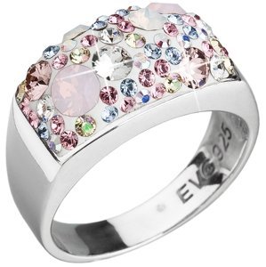 Stříbrný prsten s krystaly Swarovski růžový 35014.3 Magic Rose 52,Stříbrný prsten s krystaly Swarovski růžový 35014.3 Magic Rose 52