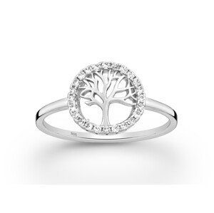 Prsten Strom života se zirkony stříbro 925 Velikost: 7 - 1,7 cm (EU 54 - 56) 2817/7 -