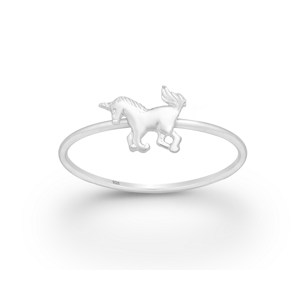 Prsten Jednorožec stříbro 925 Velikost: 5 - 1,5 cm (EU 49 - 50) 2353/5