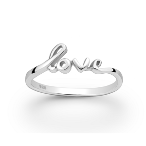 Prsten Love stříbro 925 Velikost: 5 - 1,5 cm (EU 49 - 50) 2622/5 -