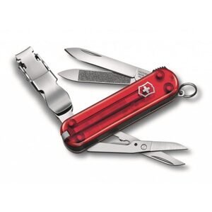 Nůž Victorinox Nail Clip 580 červená transparentní 0.6463.TB1
