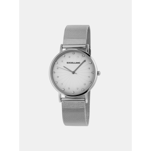 Dámské hodinky s nerezovým páskem ve stříbrné barvě Excellanc
