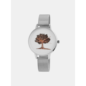 Dámské hodinky s nerezovým páskem ve stříbrné barvě Excellanc