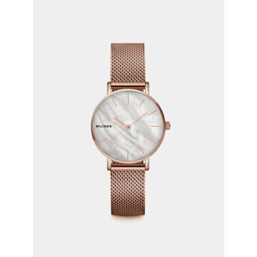 Dámské hodinky s nerezovým páskem v růžovozlaté barvě Millner Mini