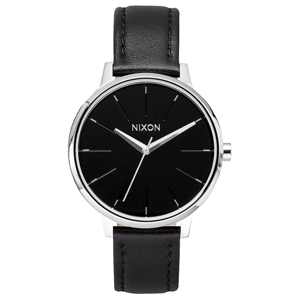 Nixon KENSINGTON LEATHER black analogové sportovní hodinky - černá