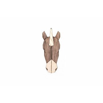 Dřevěná brož Unicorn Brooch BeWooden
