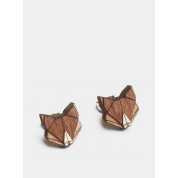 Dřevěné náušnice Fox Earrings BeWooden