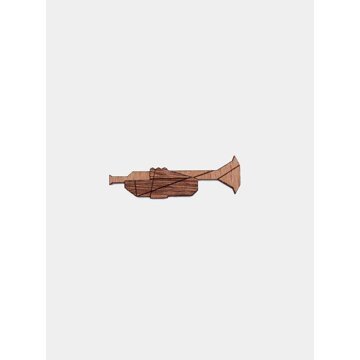 Dřevěná brož Trumpet Brooch BeWooden