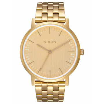 Nixon PORTER 35 ALLGOLD analogové sportovní hodinky - zlatá barva