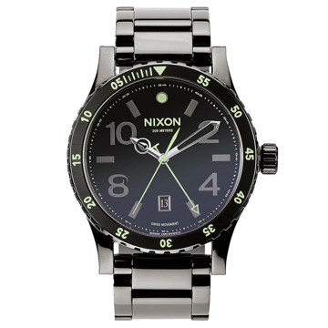 Nixon DIPLOMAT SS POLISHEDGUNMETALLUM analogové sportovní hodinky